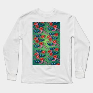 Flowers and Butterflies v1 Long Sleeve T-Shirt